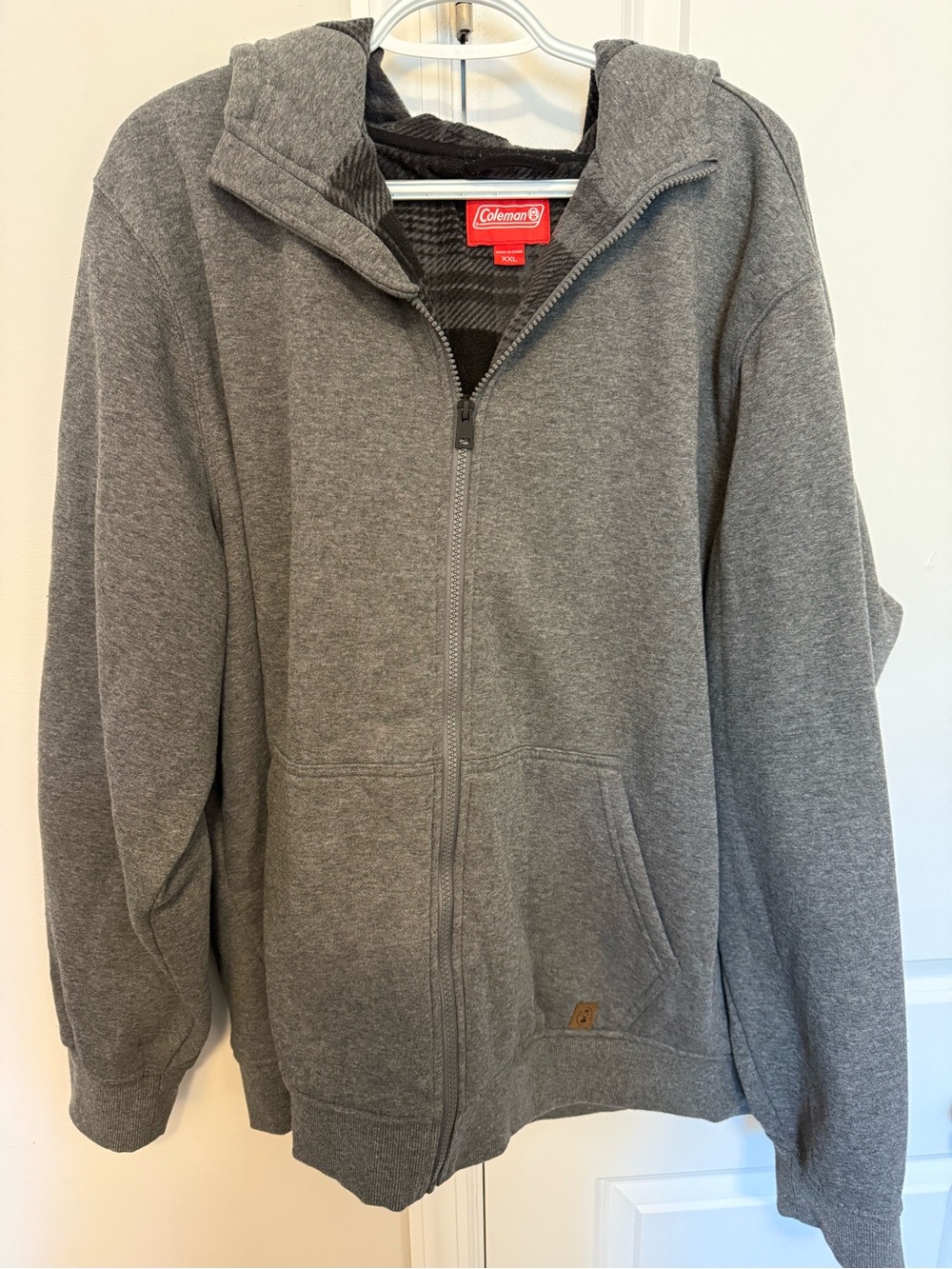 Coleman Men's Gray Full-Zip Hooded Sweatshirt
